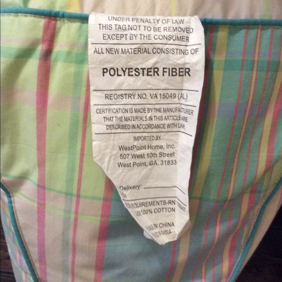 Ralph Lauren Neon Bright Plaid Wedge Pillow - Picture 6 of 7